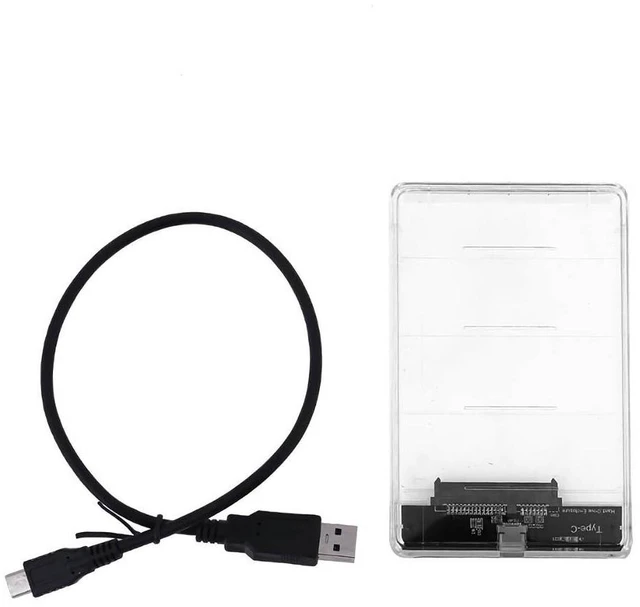 Alt view image 7 of 11 - 2.5inch Transparent Type-C to SATA External HDD SDD Hard Drive Enclosure Hard Disk Case Box