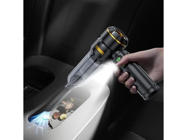 Alt view image 9 of 14 - ST-6704 ST-6703 Cordless Vacuum Cleaner, Brushless Motor, LED Battery Display, Handheld Blower & Suction, Portable for Car & Home Dust Removal ST-6703BPlus - Gun Gray 11.1V-17000pa
