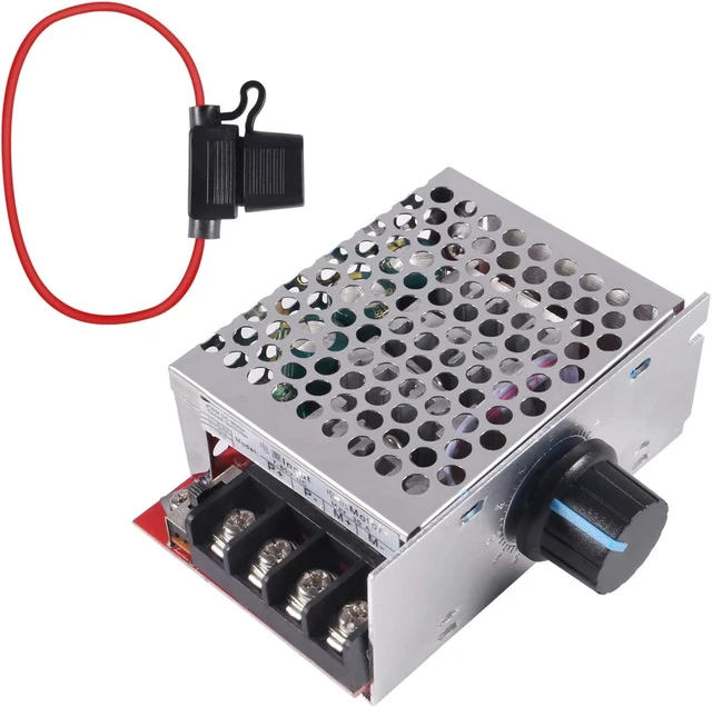 Alt view image 8 of 14 - 2 Pack 7-70V 30A PWM DC Motor Speed Controller with 30Amp Fuse and Adjustable Speed Control Knob