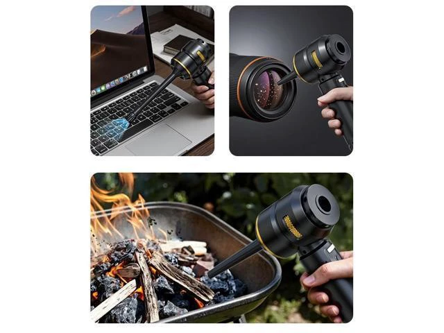 Alt view image 13 of 14 - ST-6704 ST-6703 Cordless Vacuum Cleaner, Brushless Motor, LED Battery Display, Handheld Blower & Suction, Portable for Car & Home Dust Removal ST-6703BPlus - Gun Gray 11.1V-17000pa