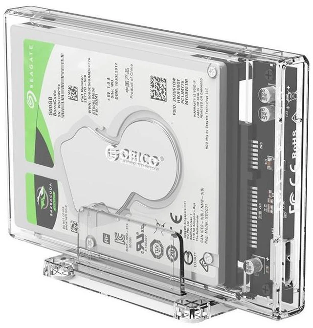 Alt view image 5 of 11 - 2159U3 USB3.0 SATA 2.5 Inch HDD SSD Hard Drive Enclosure External Case Support UASP