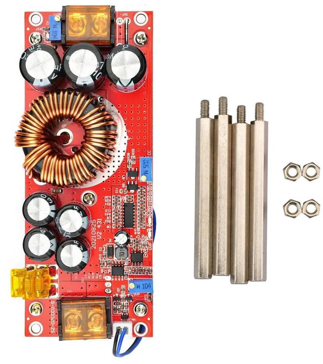 Alt view image 5 of 6 - 1800W 40A Boost Power Module DC-DC Voltage Step Up Converter Adjustable Step-up Power Supply Module for Electric Vehicle Power