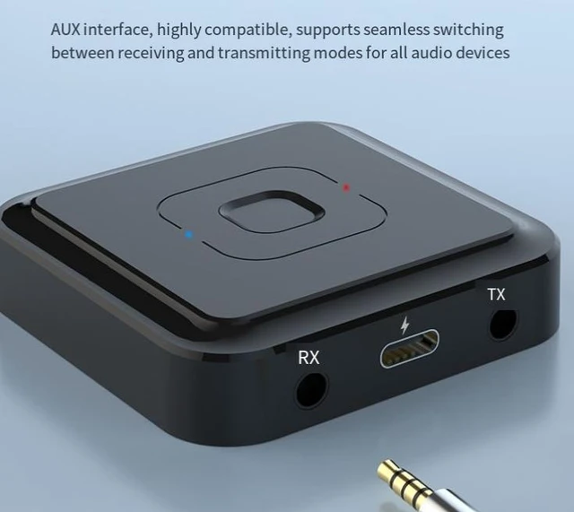 Alt view image 8 of 8 - Car Bluetooth 5.1 Audio Adapter Wireless Hands-Free Kit for Car Stereo, Bluetooth Transmitter & Receiver 2-in-1 Converter