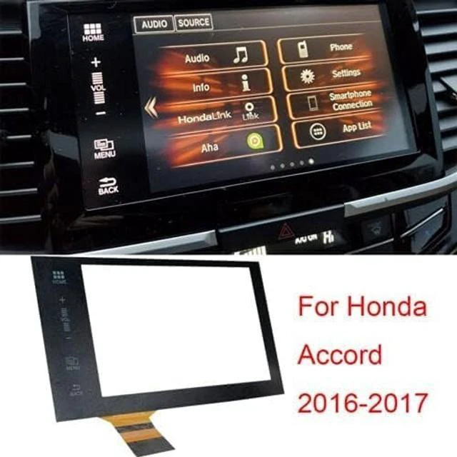 Alt view image 8 of 12 - New Touch Screen Glass Digitizer Replacement for Honda Accord 2016-2017 GPS Navigation 7" Radio
