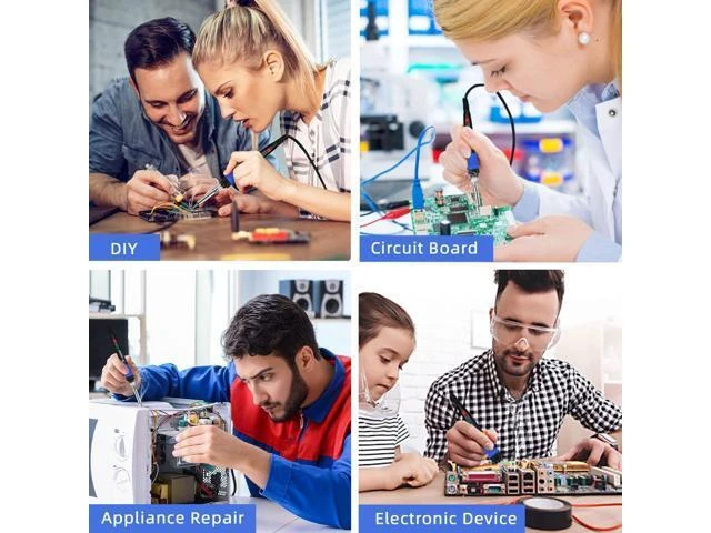 Alt view image 13 of 14 - Soldering Iron Kit, 90W LED Digital Solder Iron Kit with Ceramic Heater, 110V Welding Tools with Smart Temperature Control, Auto Sleep, Temp Calibration, C/F, Accurate 176-896