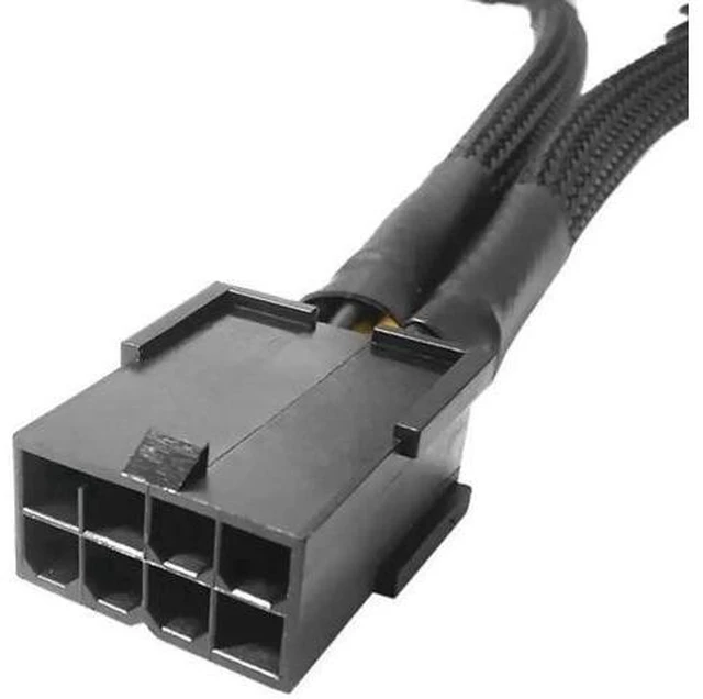 Alt view image 9 of 13 - Pure Copper 8-Pin to Dual 8-Pin GPU Power Splitter Cable, Female to Male Graphics Card Power Extension Adapter Cord