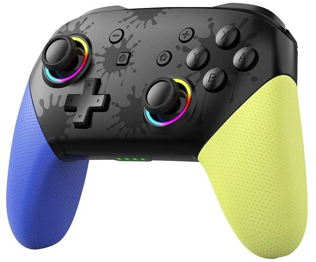 Alt view image 5 of 8 - S12 RGB Wireless Switch Controller Bluetooth, 6-Axis Gyro, Turbo, Dual Vibration, 600mAh, for Switch/PC/iOS/Android