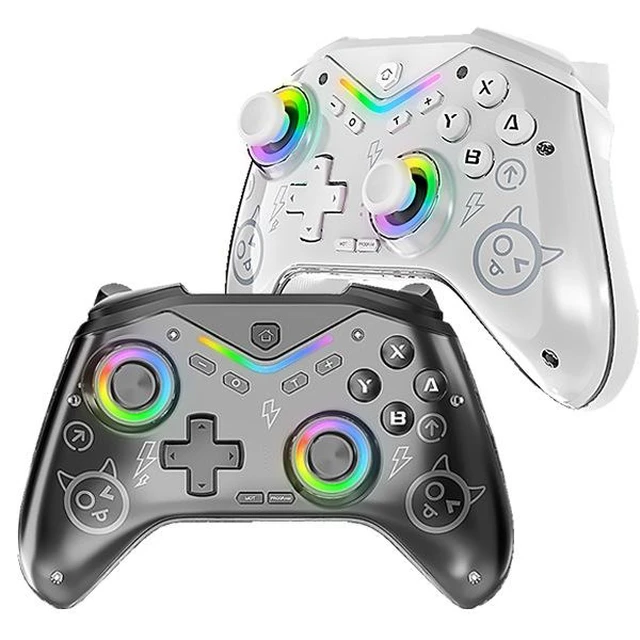 Alt view image 10 of 12 - CM619 Magnetic Faceplate Controller Hall Joystick, 1000Hz Polling, 3-in-1, RGB, 600mAh, for Switch/PC/Android/iOS