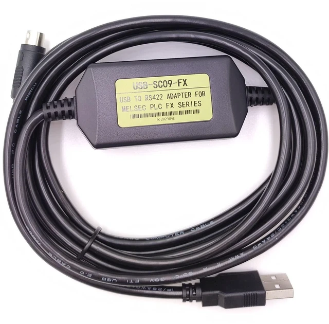 Alt view image 8 of 12 - USB-SC09-FX USB Programming Cable for Mitsubishi MELSEC USB to RS422 Adapter, for Mitsubishi PLC FX3U and FX Series FX2N/FX1N/1S/FX3U/3GA