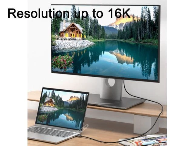 Alt view image 11 of 14 - 80Gbps Thunderbolt 5 Cable up to 240W Charging 3.3ft, 16K 8K Resolution Support, Compatible with Thunderbolt 4, USB4, Thunderbolt 3 and USB-C