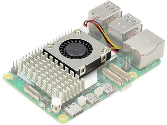 Alt view image 2 of 2 - Raspberry Pi Raspberry Pi 5 Active Cooler - Aluminum Heatsink - SC1148