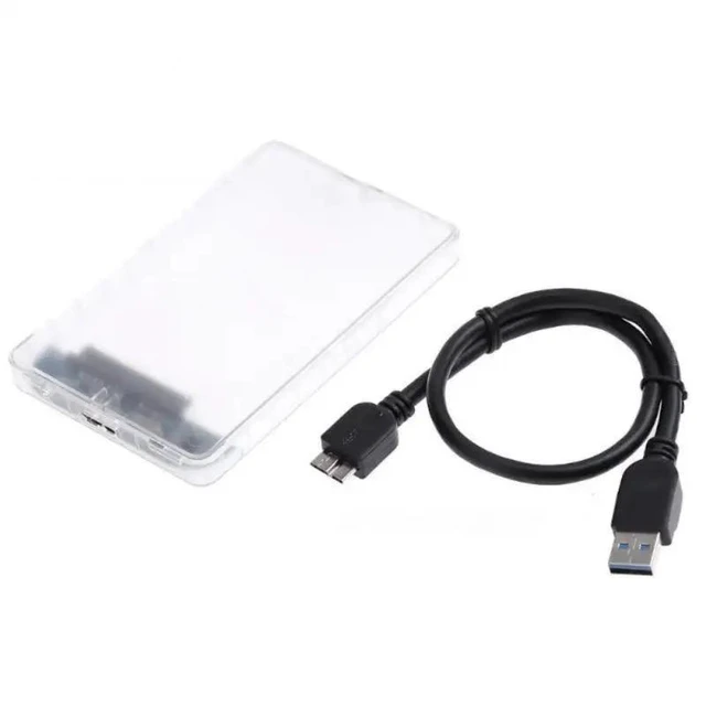 Alt view image 6 of 10 - 2.5 Inch HDD Enclosure Serial Port SATA SSD HDD Hard Drive Case USB3.0 Support Transparent Mobile External HDD Case