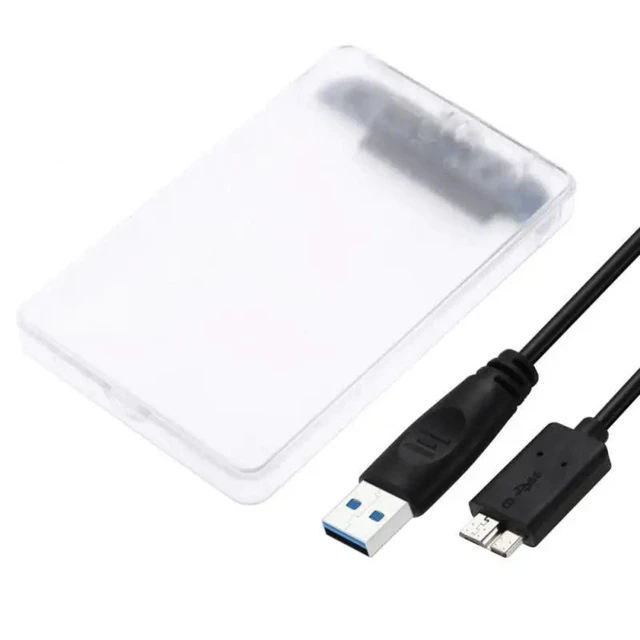 Alt view image 8 of 10 - 2.5 Inch HDD Enclosure Serial Port SATA SSD HDD Hard Drive Case USB3.0 Support Transparent Mobile External HDD Case