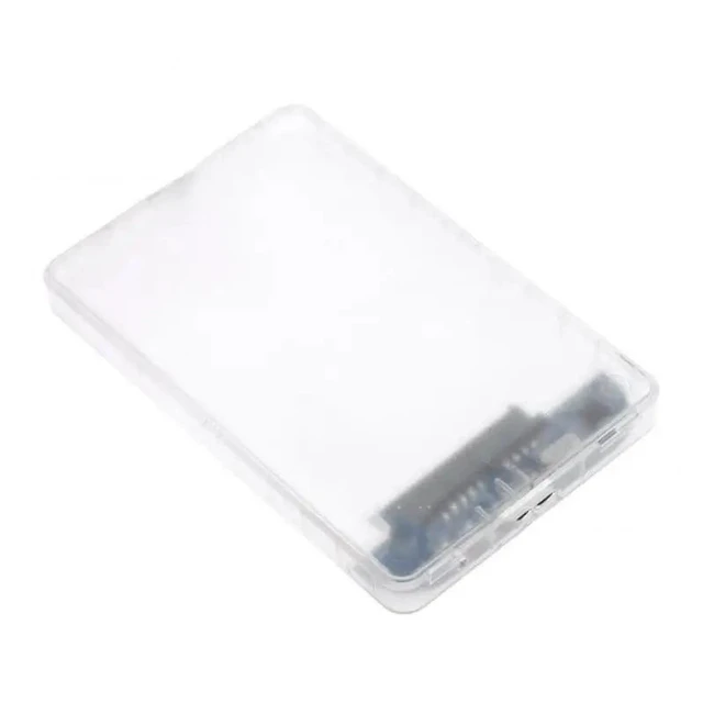 Alt view image 10 of 10 - 2.5 Inch HDD Enclosure Serial Port SATA SSD HDD Hard Drive Case USB3.0 Support Transparent Mobile External HDD Case
