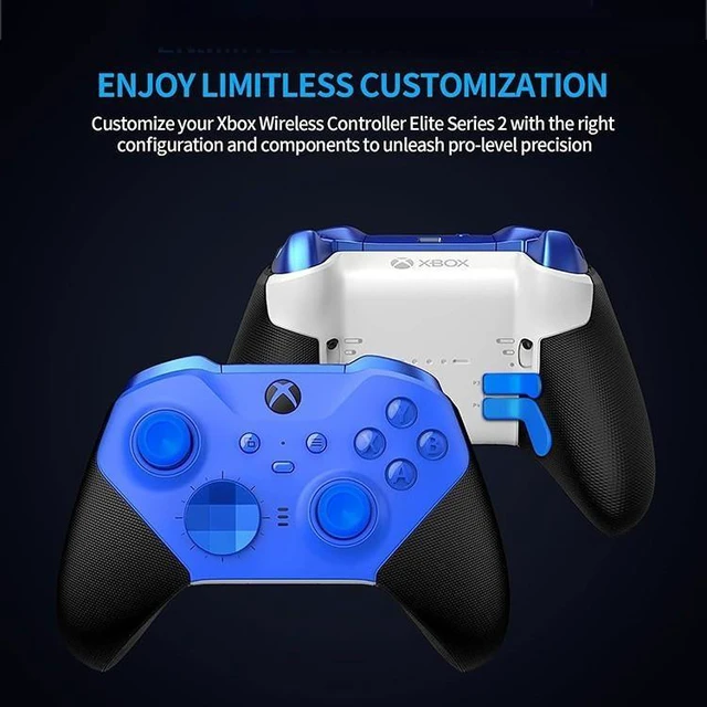 Alt view image 5 of 6 - Xbox One Elite Series 2 Edition Elite Controller - Metal Buttons, Rumble Pad and Colorized Set