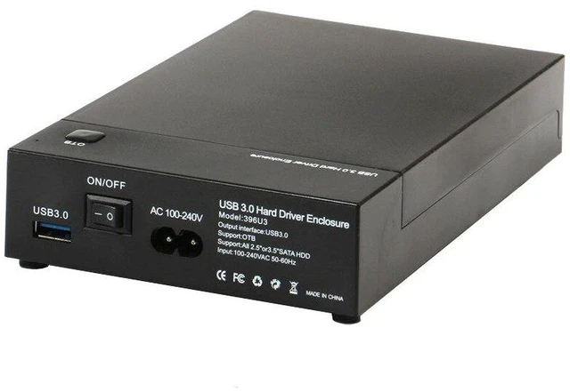 Alt view image 7 of 10 - Free 3.5 Inch USB 3.0 to SATA III External Hard Drive Enclosure Case Support Both 2.5" & 3.5" SATA HDD SSD Built-in Adapter