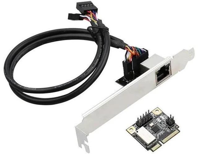 Alt view image 2 of 2 - MINI PCIE Gigabit Network Adapter card with RTL8111H 10/100/1000M MINI PCI-E TO 1000M LAN card