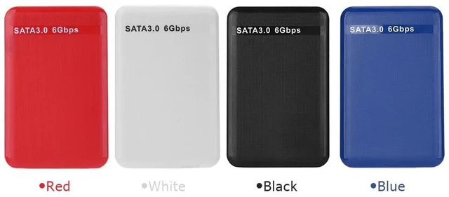 Alt view image 8 of 10 - 2.5 Inch 4 colors Hard Disk Case Hard Drive Case USB3.0 SATA3.0 External HDD Enclosure Supports 3TB Transmission UASP Protocol