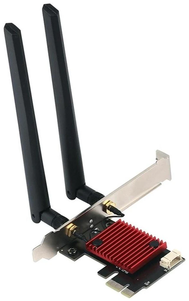 Alt view image 2 of 2 - 2974Mbps 6 AX200 PCI-E Wireless Adapter Replacement 2.4G 5Ghz Dual Band Network Card Bluetooth 5.2 Desktop Network Card