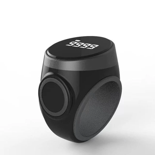 Alt view image 7 of 12 - S9 Smart Ring Finger Counter, Touch Screen Electronic Tally Counter with OLED Display, Rechargeable, Waterproof, Night Vision, Auto Lock, Adjustable Silicone Ring for Prayer Meditation Beads Counting