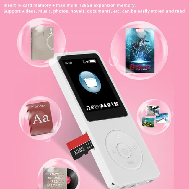Alt view image 10 of 14 - Bluetooth MP3 MP4 Player Student Portable Music Player with Recording, Speaker, Dictionary, TF Card Slot