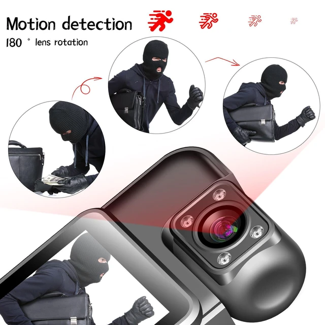 Alt view image 12 of 12 - Mini Thumb Sports Action Camera 4K HD, Body Camera, Back Clip, 1000mAh Battery, 7H Recording, Motion Detection