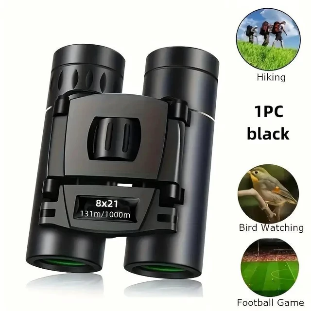 Alt view image 6 of 10 - 8x21 High-Power HD Binoculars Professional Dual-Tube Telescope, Outdoor Night Vision, Phone Adapter Compatible