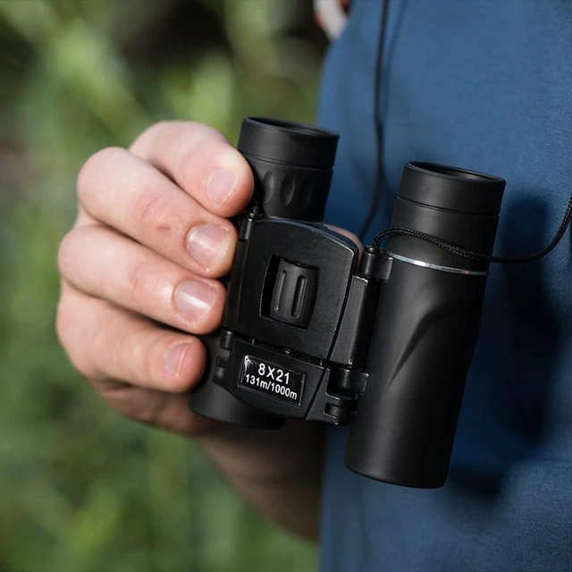 Alt view image 8 of 10 - 8x21 High-Power HD Binoculars Professional Dual-Tube Telescope, Outdoor Night Vision, Phone Adapter Compatible