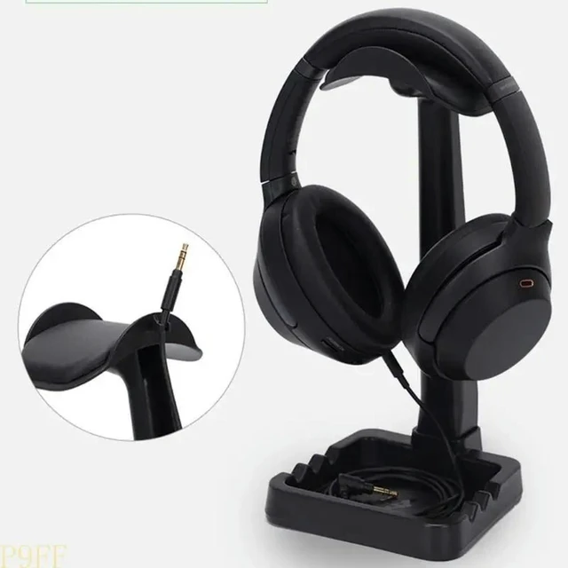 Alt view image 7 of 11 - Headphone Stand With Detachable Cable Clip And Phone Dock For All Gaming Headsets And Desktop Accessories