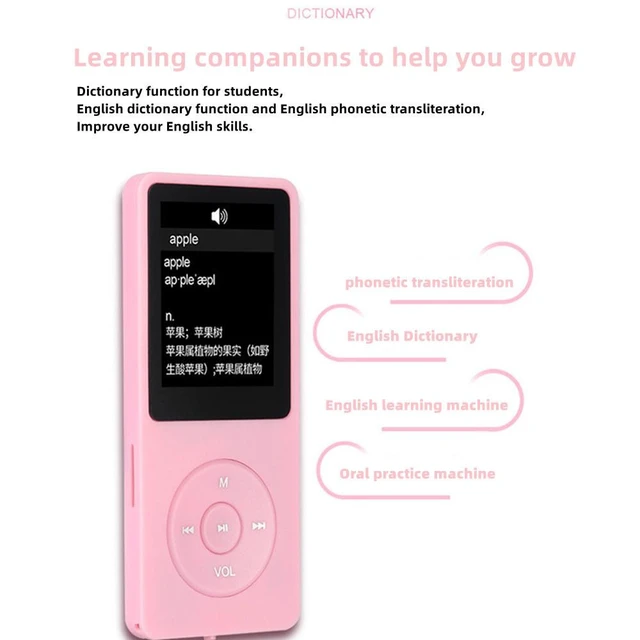 Alt view image 12 of 14 - Bluetooth MP3 MP4 Player Student Portable Music Player with Recording, Speaker, Dictionary, TF Card Slot