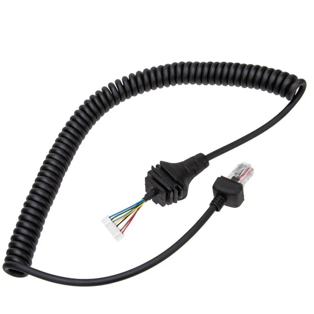 Alt view image 11 of 12 - 8 Pin HM-152 Mic Handheld Radio Speaker Microphone PU Cable For ICOM IC-2820H IC2825E Walkie Talkie