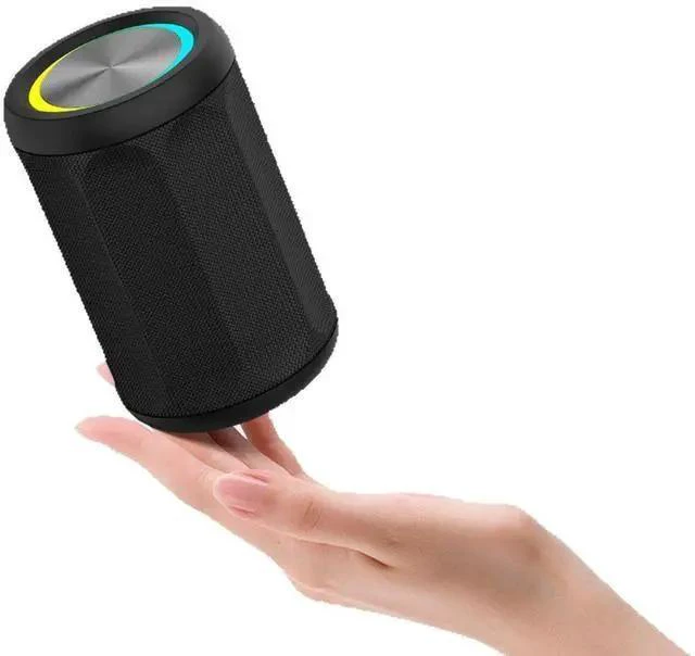 Alt view image 16 of 17 - M5 Wireless Bluetooth Speaker, Dolby Surround Sound Portable Outdoor Speaker with RGB Lights, Heavy Bass Subwoofer, Cylinder Fabric Design, Bluetooth 5.4, 10m Range, 3-10H Playtime Waterproof for Be
