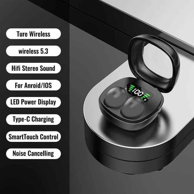 Alt view image 8 of 14 - Ultra-Small Wireless Sleep Earbuds Pain-Free Comfort, Side Sleeping Friendly, Long Battery Life, Mini In-Ear Headphones Black MINI 13T