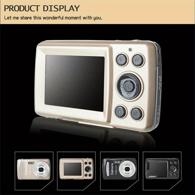 Alt view image 13 of 14 - Vintage Digital Camcorder 16MP HD Video, Selfie Camera, Retro Design for Student Photography Silver No memory card