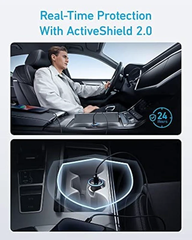 Alt view image 12 of 14 - USB C Car Charger Adapter, Anker 52.5W Cigarette Lighter USB Charger, 323 Anker Car Charger with 30W PowerIQ 3.0 Fast Charging for iPhone 15/15 Plus/15 Pro/15 Pro Max, Galaxy S23/22, Pixel