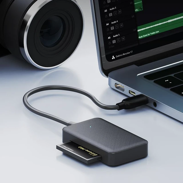 Alt view image 11 of 14 - USB-C 4-in-1 Memory Card Reader USB 3.0 High-Speed Adapter with SD/TF/MS/CF Slots, OTG Function for Phone/Tablet/Laptop, Plug-and-Play Type-C Hub for Data Transfer