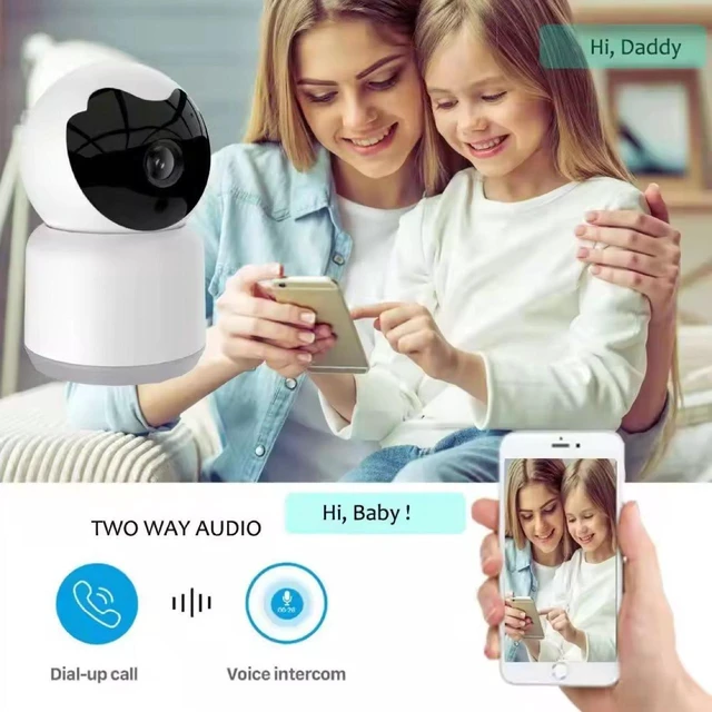 Alt view image 8 of 10 - WiFi Smart Security Camera 360° Indoor/Outdoor, 1080P HD, Mobile Remote, Two-Way Audio, Motion Alert
