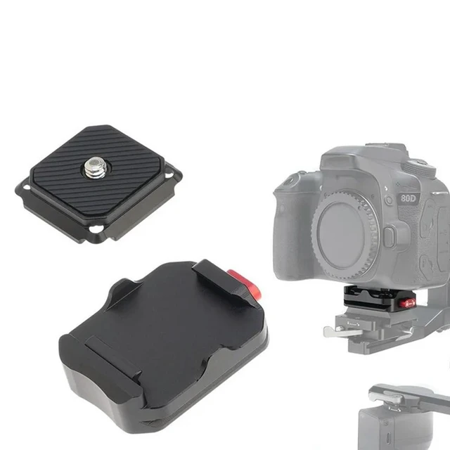 Alt view image 11 of 12 - For Arca Accessories Parts Quick Release Plate Base Clamp Holder DSLR Camera Stabilizer Head Tripod Sport Camera Clamp Holder