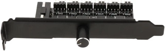 Alt view image 10 of 10 - 4-Pin Power 6 Channels PC Case CPU Cooler Cooling Fan Speed Controller