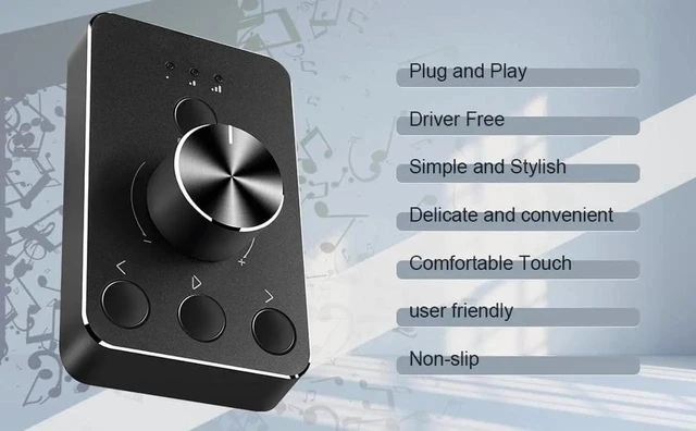 Alt view image 12 of 14 - Multimedia Controller Knob with Mic-Mute Function and Safe Volume Range Setting, USB C Port Audio Adjuster Volume Controller Compatible with Win 7/8/10/11 and Mac OS.