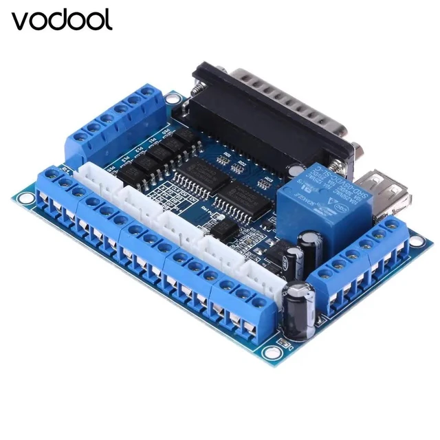 Alt view image 6 of 10 - Parts For Mach3 CNC Stepping Motor Driver Interface Adapter Breakout Board With USB Cable For WIN XP System Only