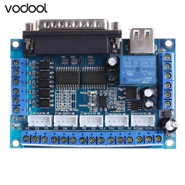 Alt view image 7 of 10 - Parts For Mach3 CNC Stepping Motor Driver Interface Adapter Breakout Board With USB Cable For WIN XP System Only