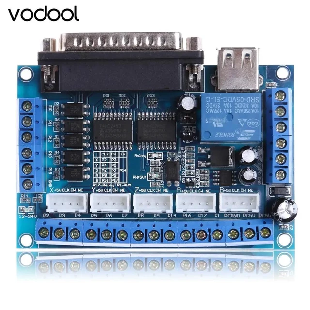 Alt view image 10 of 10 - Parts For Mach3 CNC Stepping Motor Driver Interface Adapter Breakout Board With USB Cable For WIN XP System Only