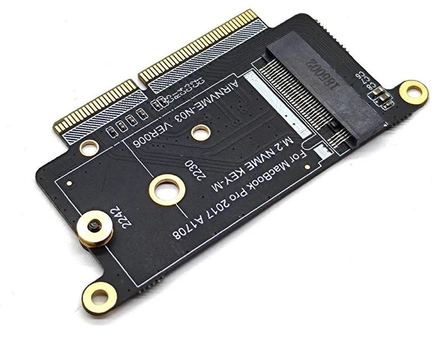 Alt view image 10 of 13 - A1708 SSD Adapter NVMe PCI Express PCIE to NGFF M2 SSD Adapter Card M.2 SSD for Apple Macbook Pro Retina 13" A1708 2016 2017