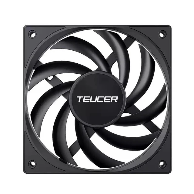 Alt view image 6 of 10 - 12015 Ultra-Thin 15mm PC Fan White, High Airflow, 12cm Cooling Fan for Desktop CPU/Case