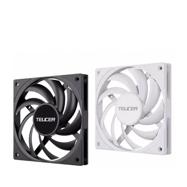 Alt view image 7 of 10 - 12015 Ultra-Thin 15mm PC Fan White, High Airflow, 12cm Cooling Fan for Desktop CPU/Case
