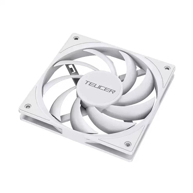 Alt view image 8 of 10 - 12015 Ultra-Thin 15mm PC Fan White, High Airflow, 12cm Cooling Fan for Desktop CPU/Case