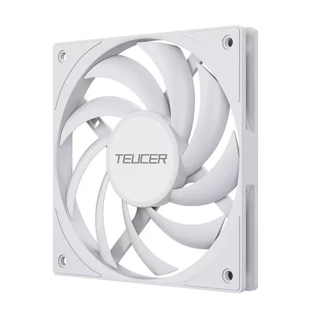 Alt view image 9 of 10 - 12015 Ultra-Thin 15mm PC Fan White, High Airflow, 12cm Cooling Fan for Desktop CPU/Case