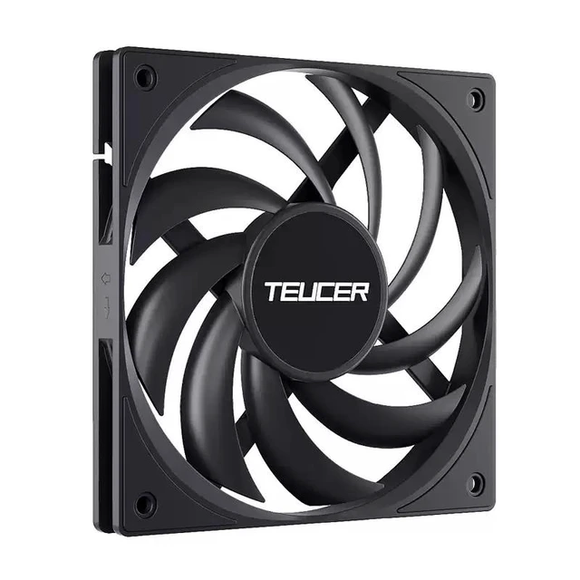 Alt view image 10 of 10 - 12015 Ultra-Thin 15mm PC Fan White, High Airflow, 12cm Cooling Fan for Desktop CPU/Case