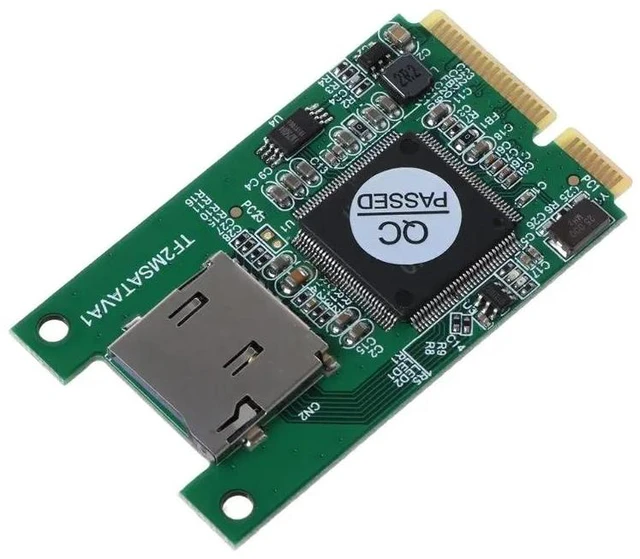 Alt view image 9 of 10 - SD TF Card to Mini PCI-E mSATA SSD Solid State Drive Adapter Converter for PC Computer Laptop Accessories